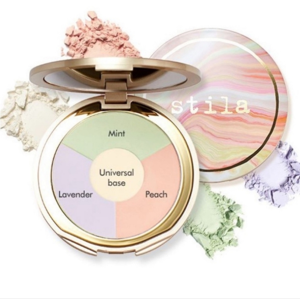 STILA One Step Correct Brightening Finishing Powder Light - NIB, DISCONTINUED